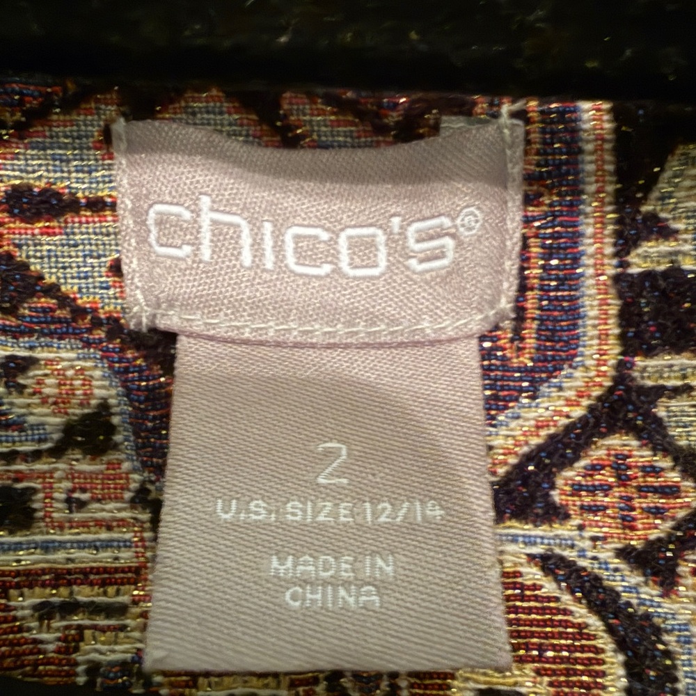 Chico's Multicolor Patterned Blazer - image 3